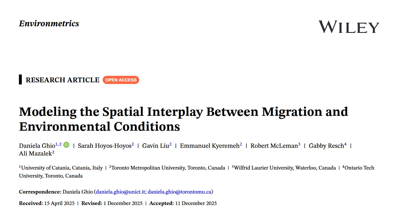 Modeling the Spatial Interplay Between Migration and Environmental Conditions.