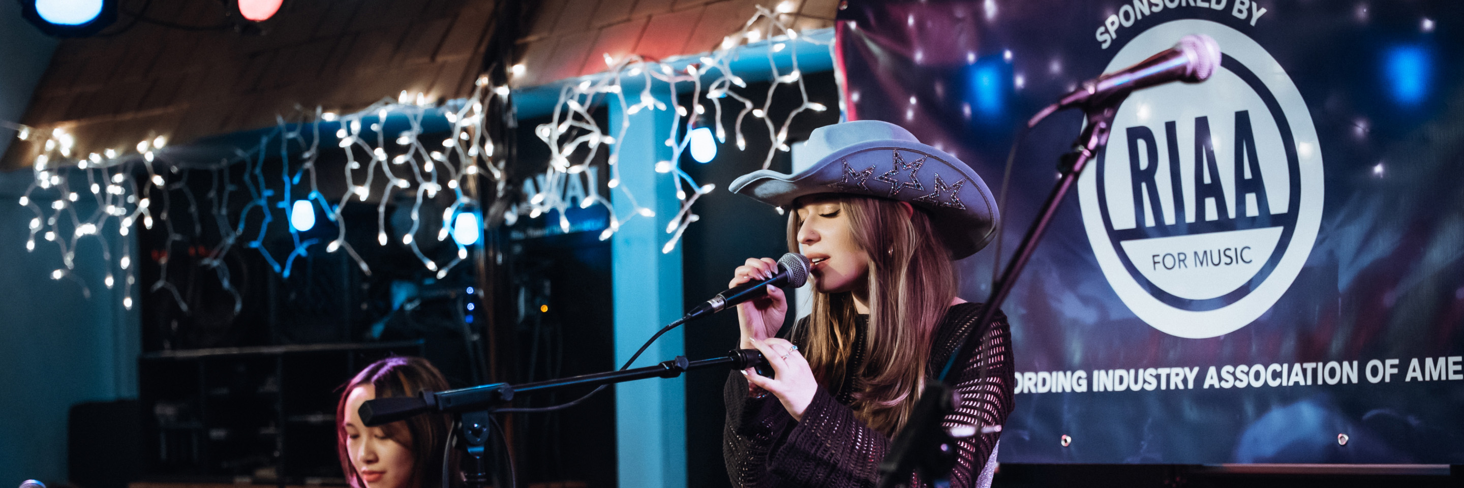 Student singing 