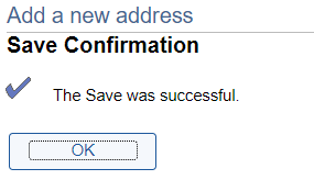 Save Confirmation and the OK button.