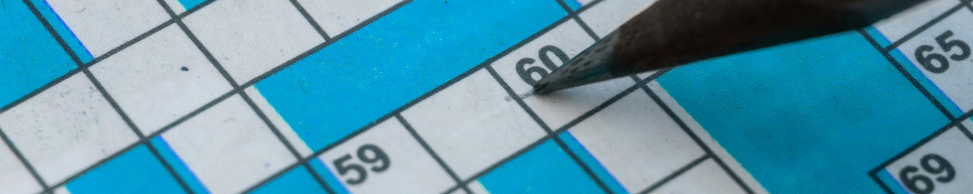 A crossword puzzle