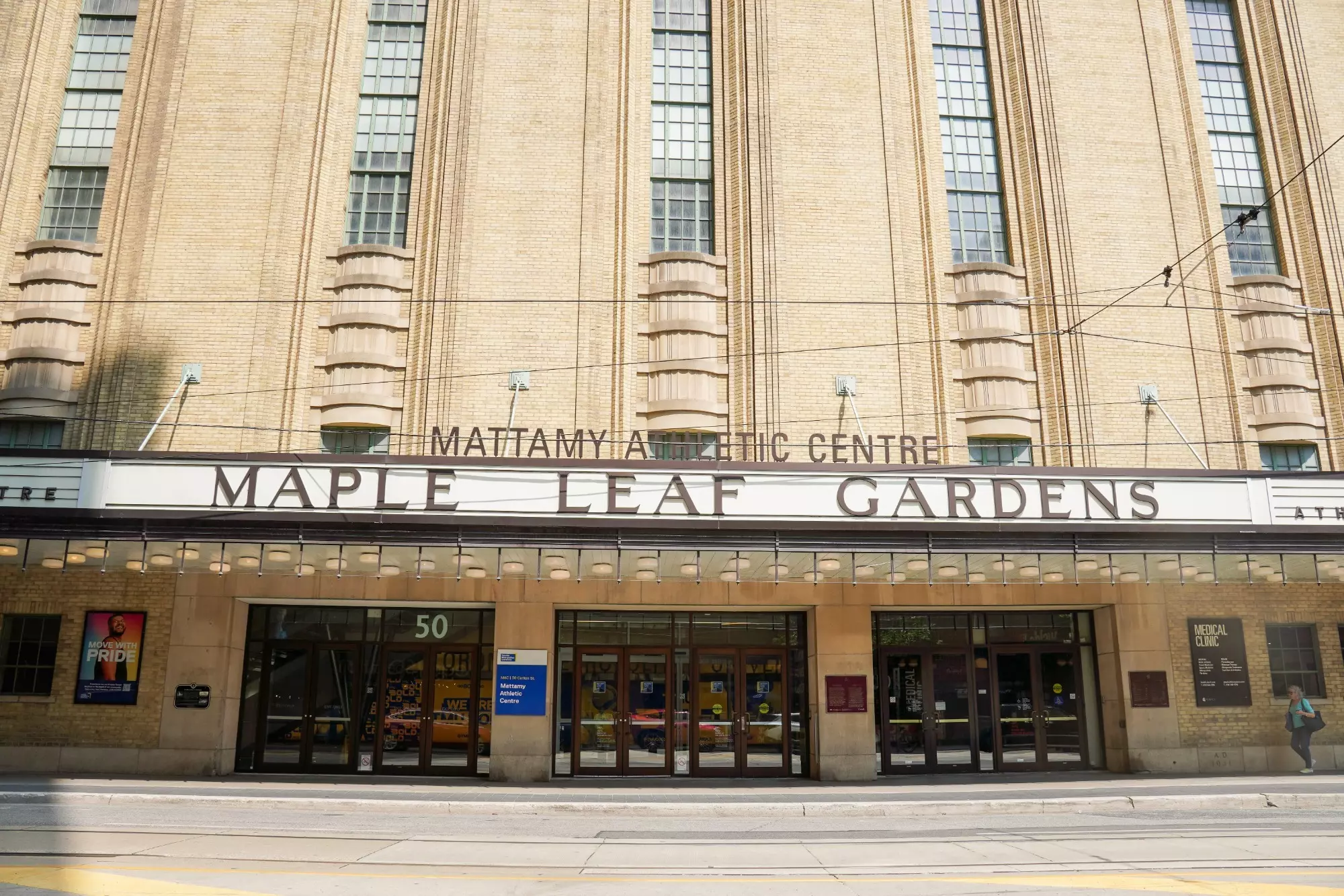Exterior of the Mattamy Athletic Centre at Maple Leaf Gardens