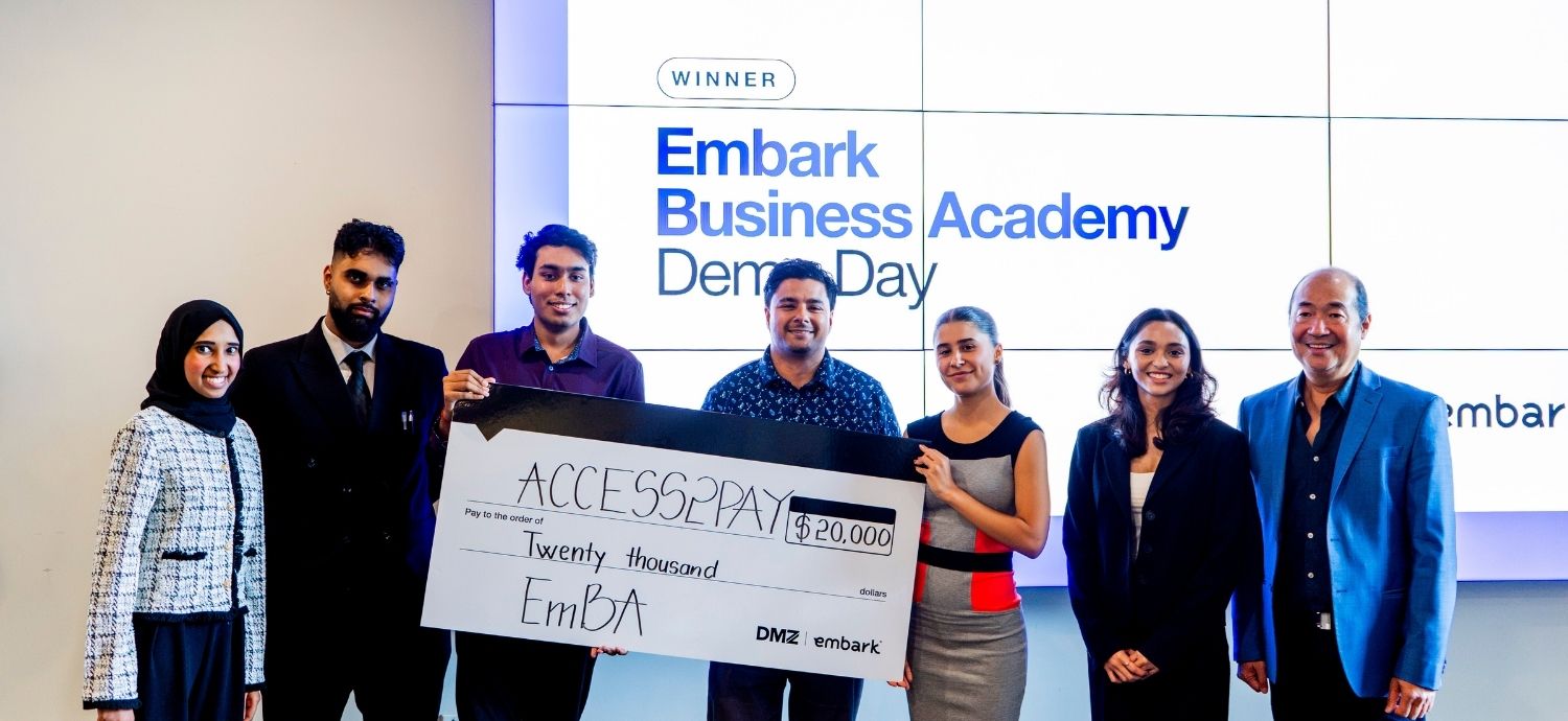 TMU students build real-world solutions at the Embark Business Academy Demo Day