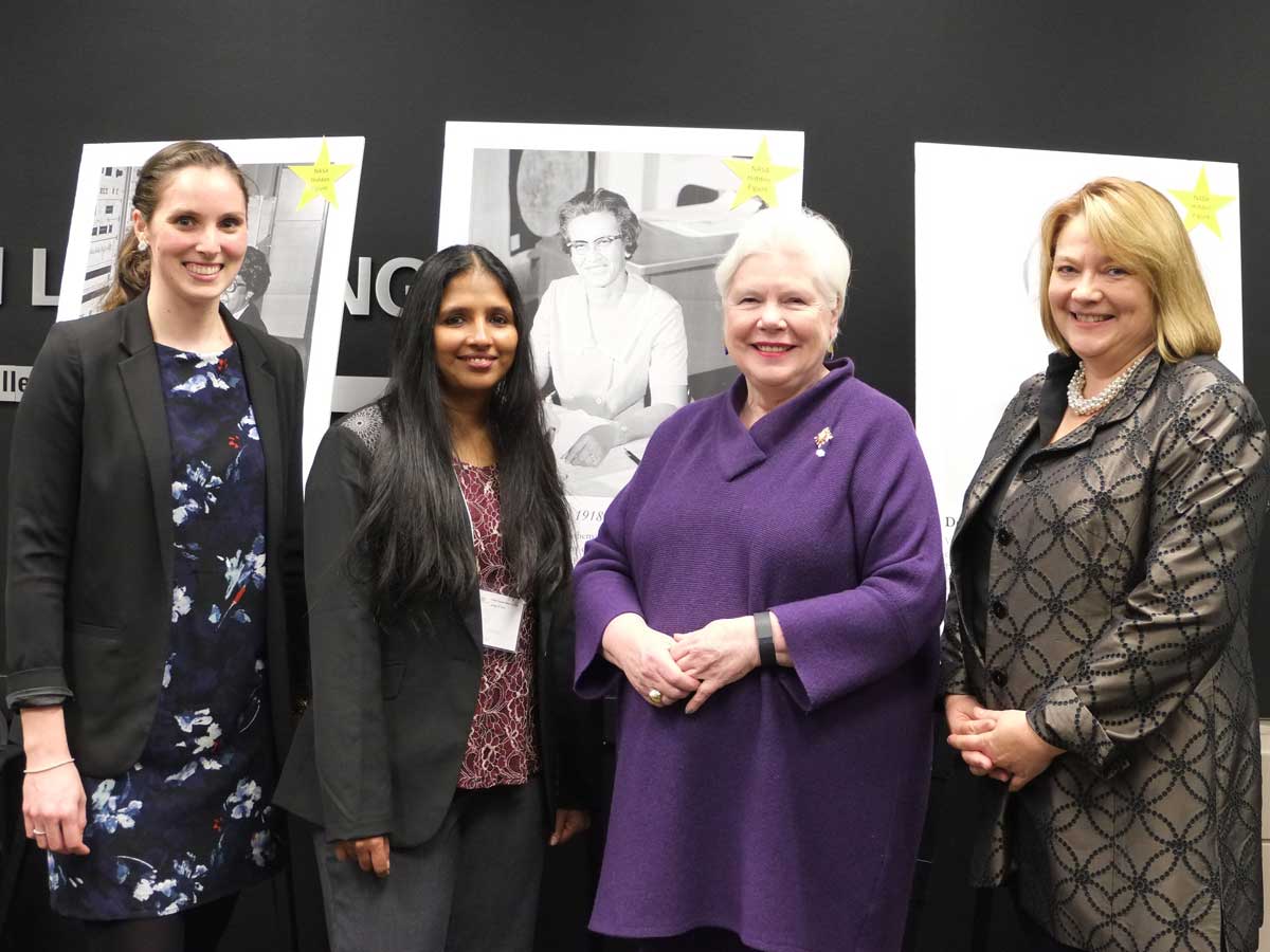From left: Leslie Bone, Shohini Ghose, Elizabeth Dowdeswell and Imogen Coe