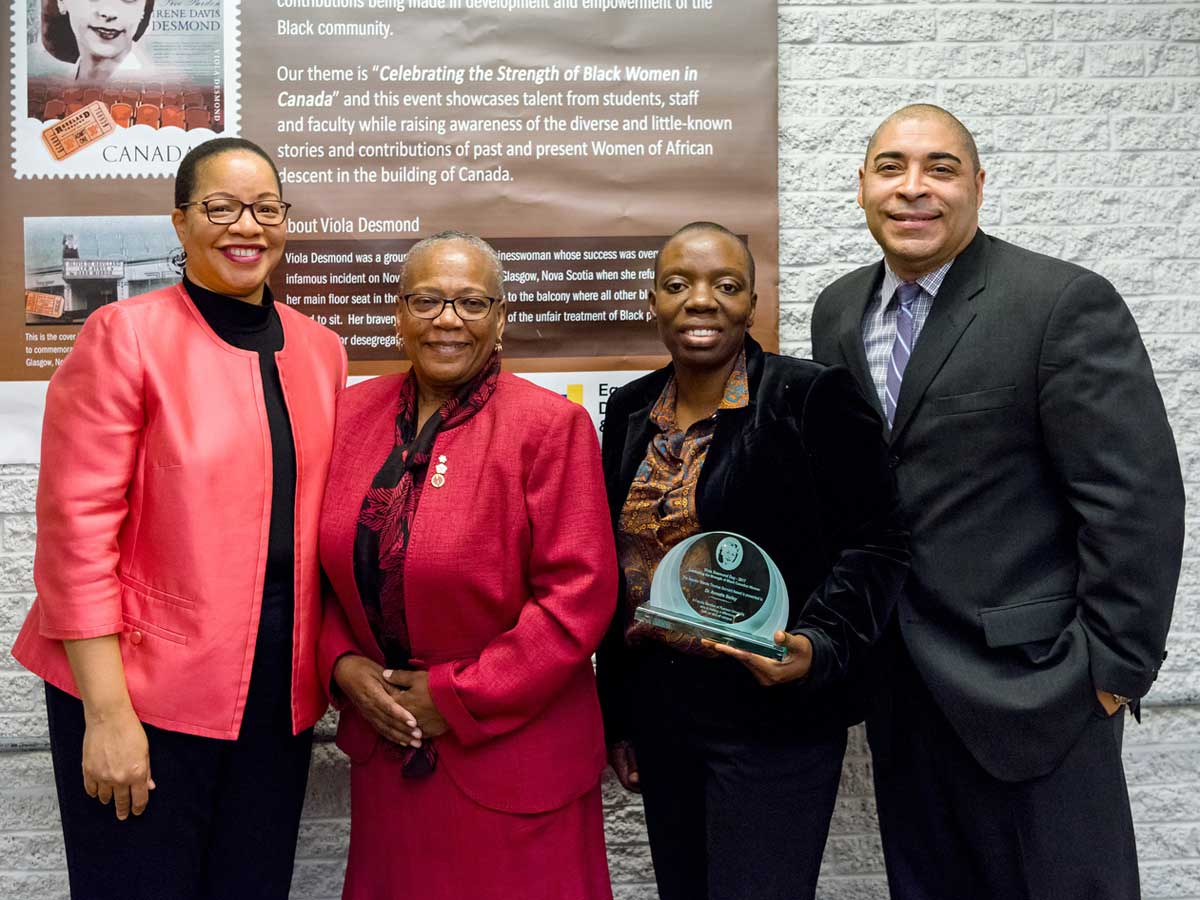 From left: Denise O’Neil Green, Wanda Thomas Bernard, Annette Bailey and Darrell Bowden