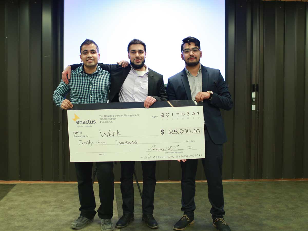 From left: Mohammad Ali Zaman, Ameer Asghar and Syed Mustafa Ahmed