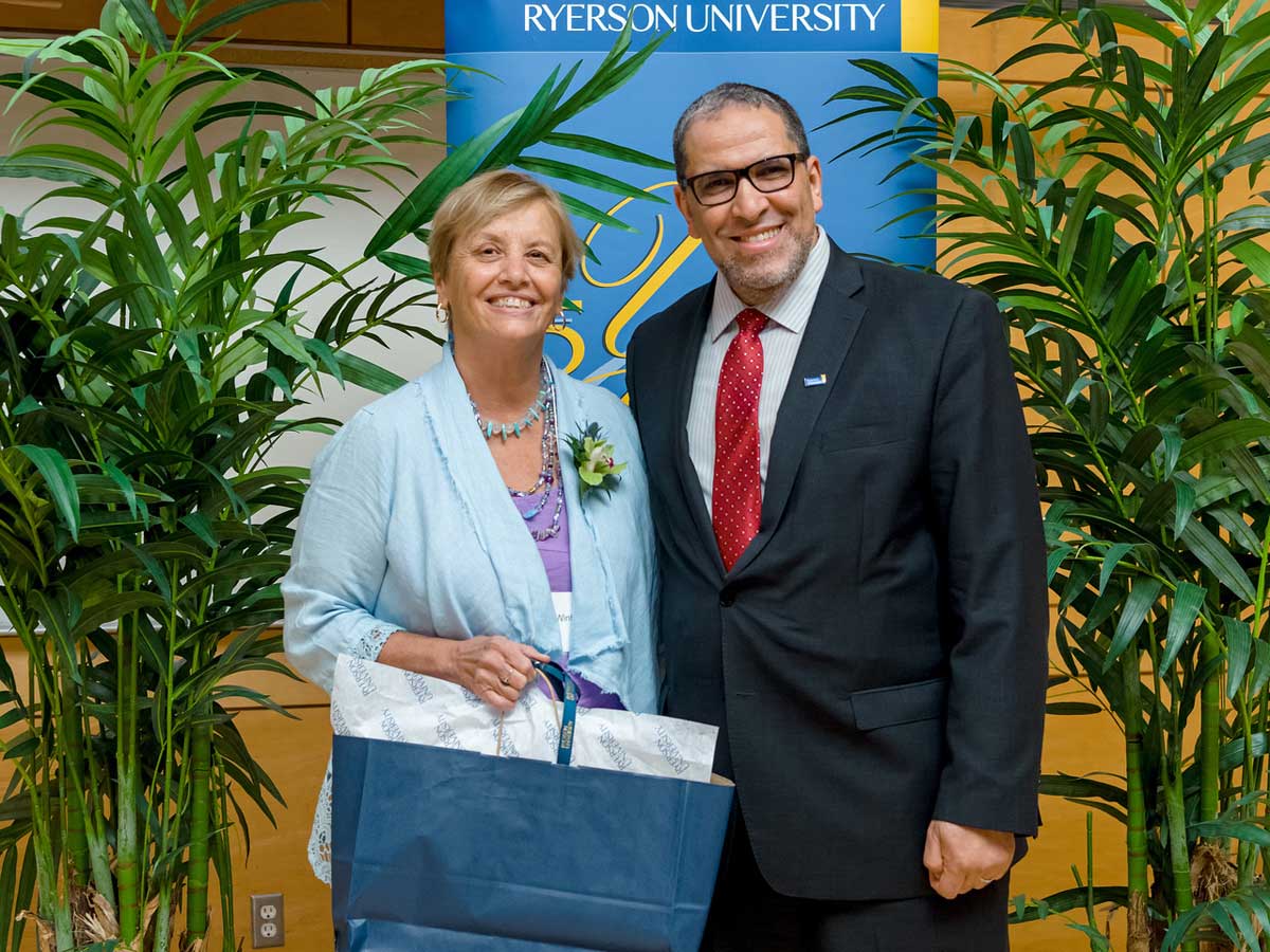 From left: Janice Winton and Mohamed Lachemi