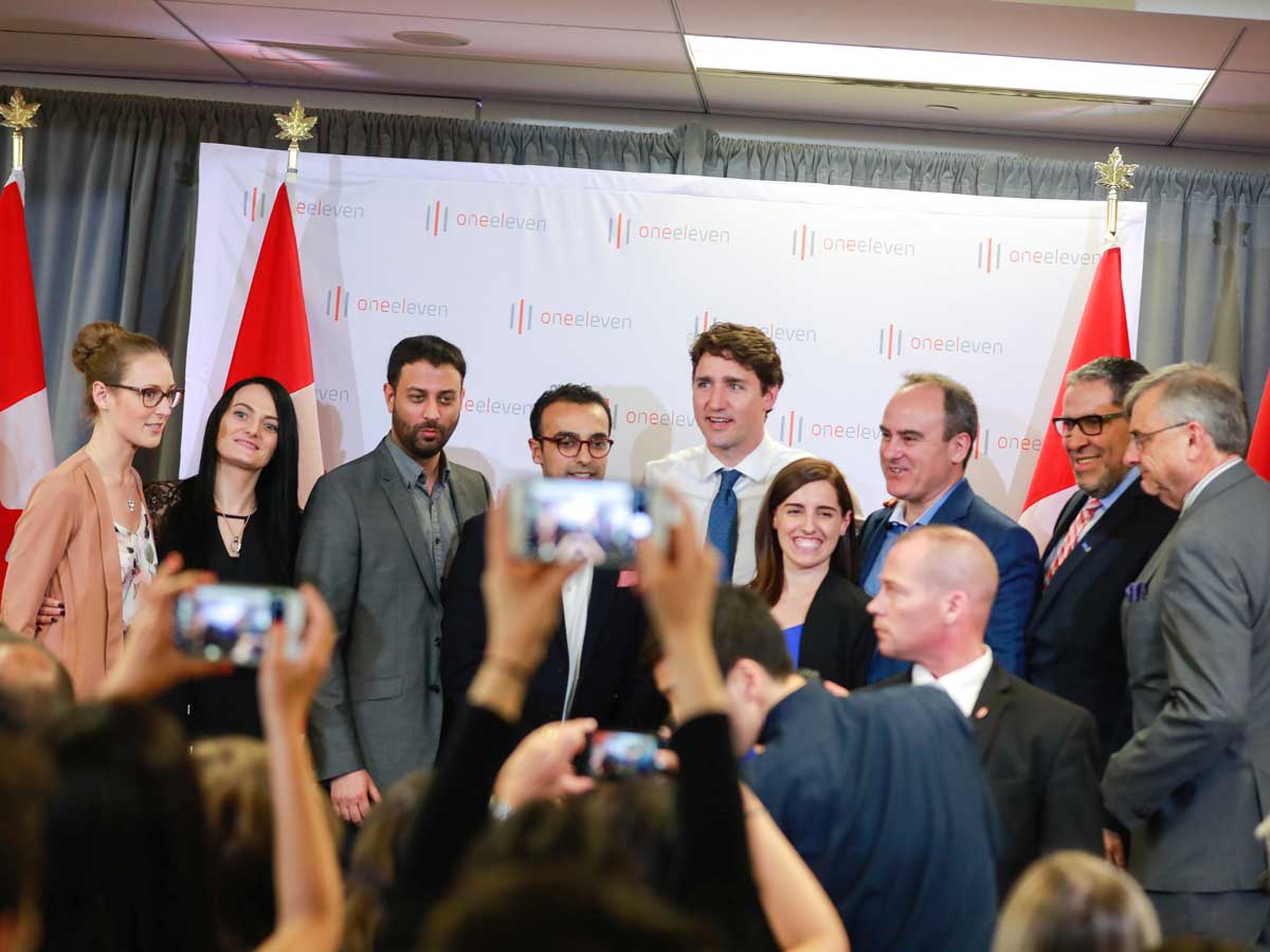 President Mohamed Lachemi and Prime Minister Justin Trudeau officially launch OneEleven