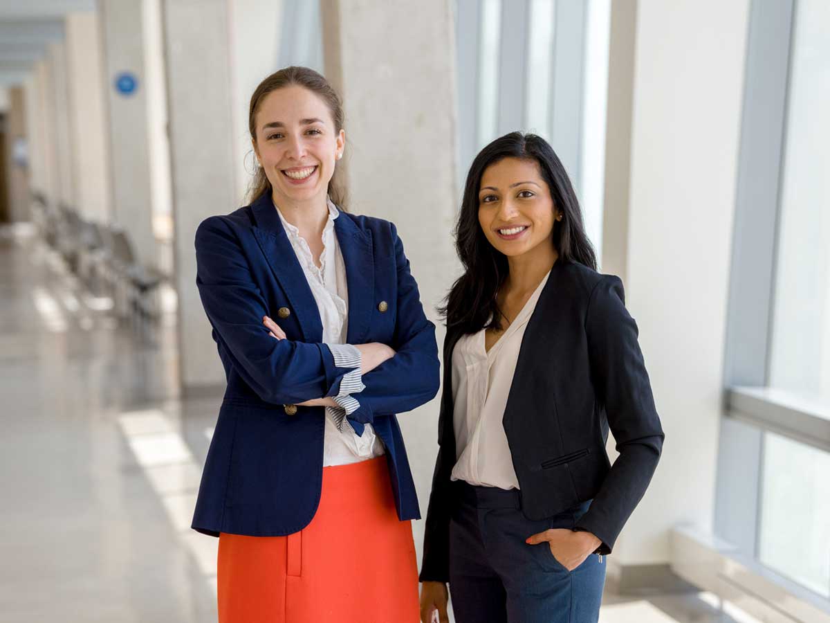 From left: Rachel Bar and Fiona Thomas