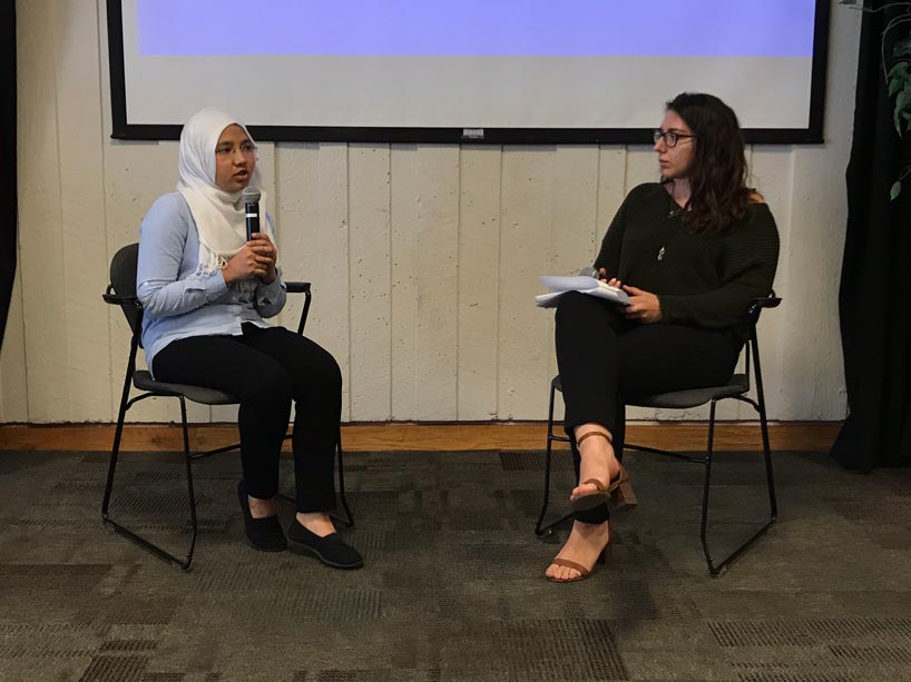 From left: Khin Yadanar Phyu and Adela Zyfi