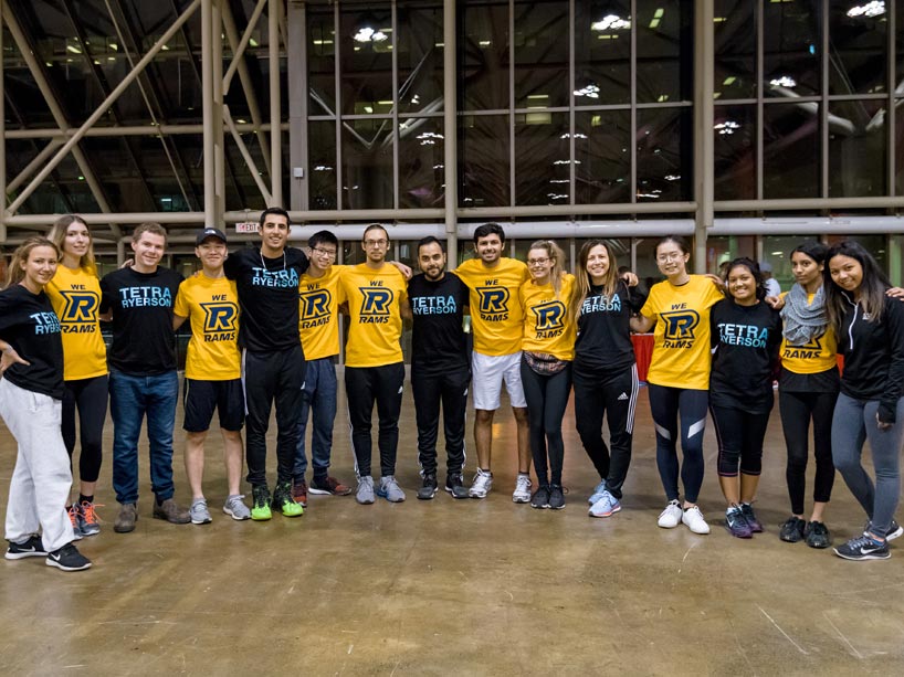 Ryerson students before climbing the CN Tower