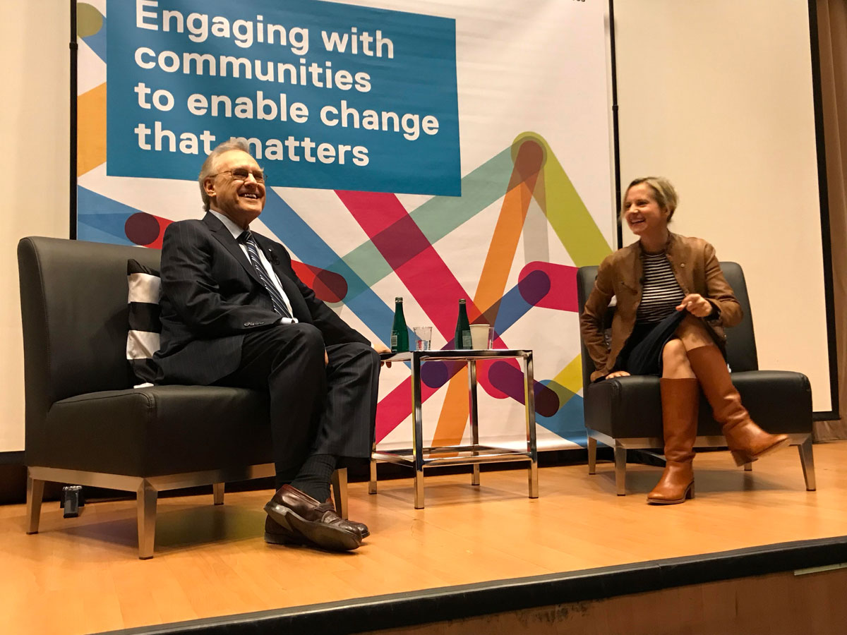 Stephen Lewis and Samantha Nutt