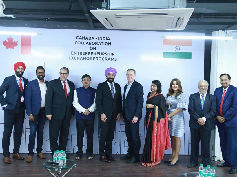 From left: Raj Grewal; Ajay Ramasubramaniam; Mohamed Lachemi; Ashish Chauhan; Navdeep Bains; Matt Saunders; Dr. Anita Gupta; Kamal Khera; Anil D. Sahasrabudhe; and Ambarish Datta