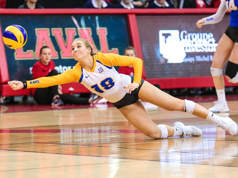 Rams women's volleyball team against Calgary Dinos at national championship