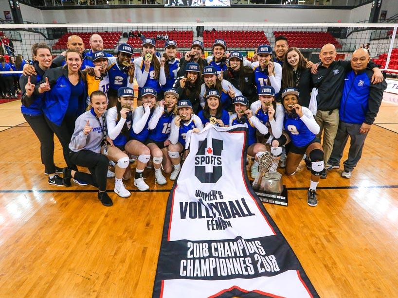 Ryerson Rams women's volleyball team wins national championship