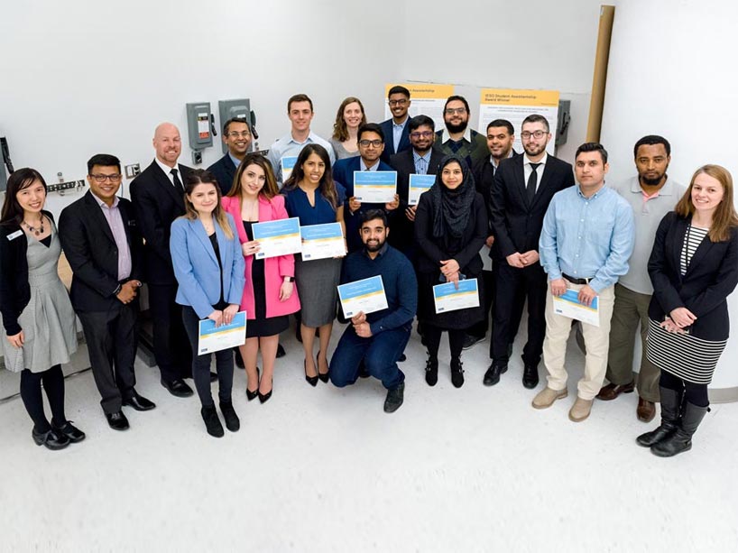 Graduate and undergraduate students at the Centre for Urban Energy’s Student Awards