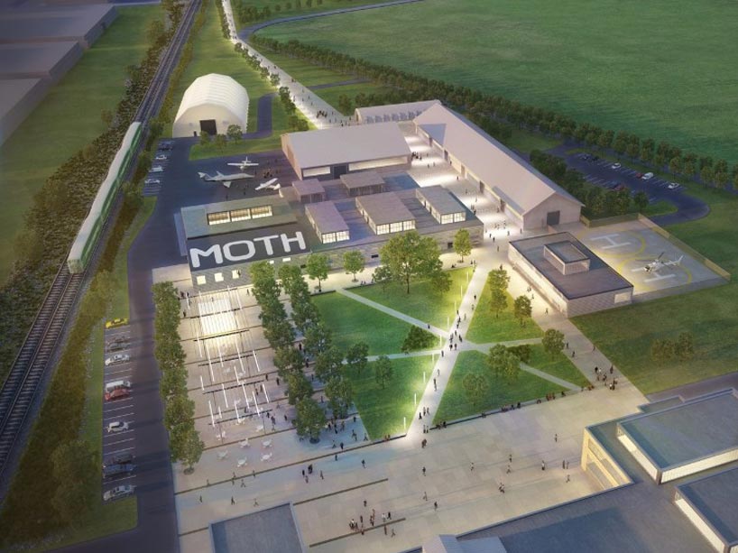 Rendering of the proposed Downsview aerospace hub.