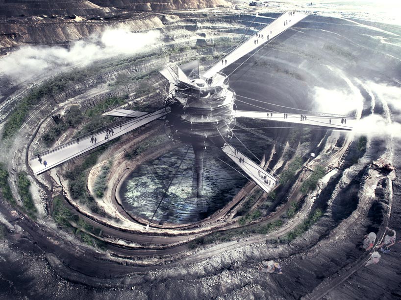 Architectural science student creates prize-winning design of an old mining pit