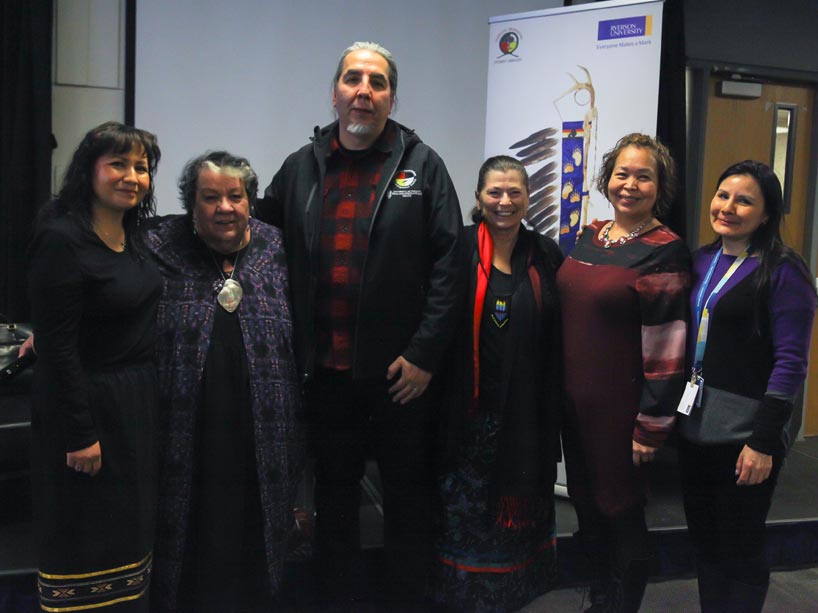 From left: Tracey King, Joanne Dallaire, Clayton Shirt, Banakonda Kennedy-Kish, Monica McKay and Cheryl Trudeau
