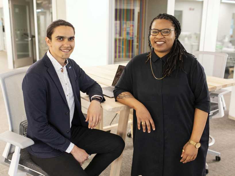 Nataleah Hunter-Young and Riley Kucheran