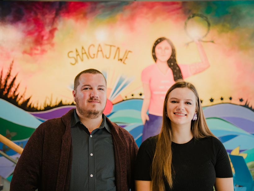 From left: Anthony Warren and Josie Slaughter