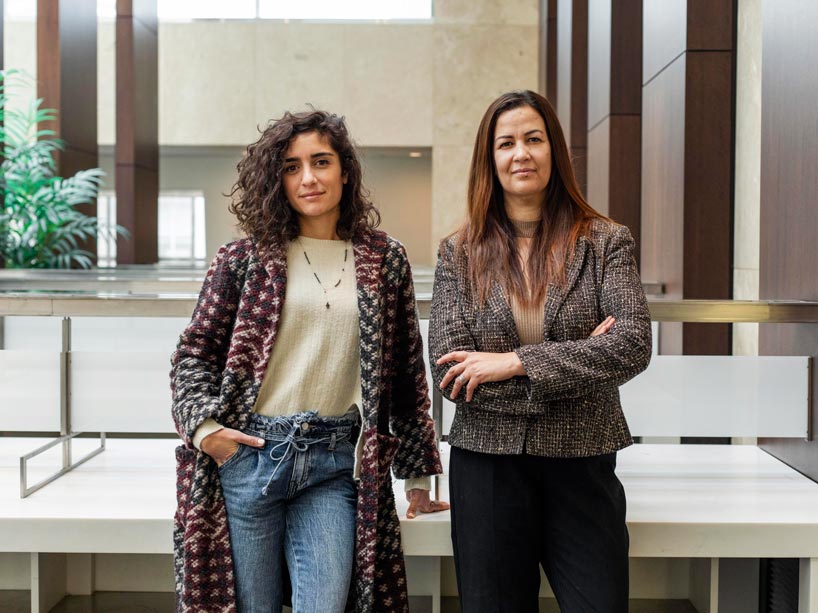 From left: Sylvie Antoun and Habiba Bougherara