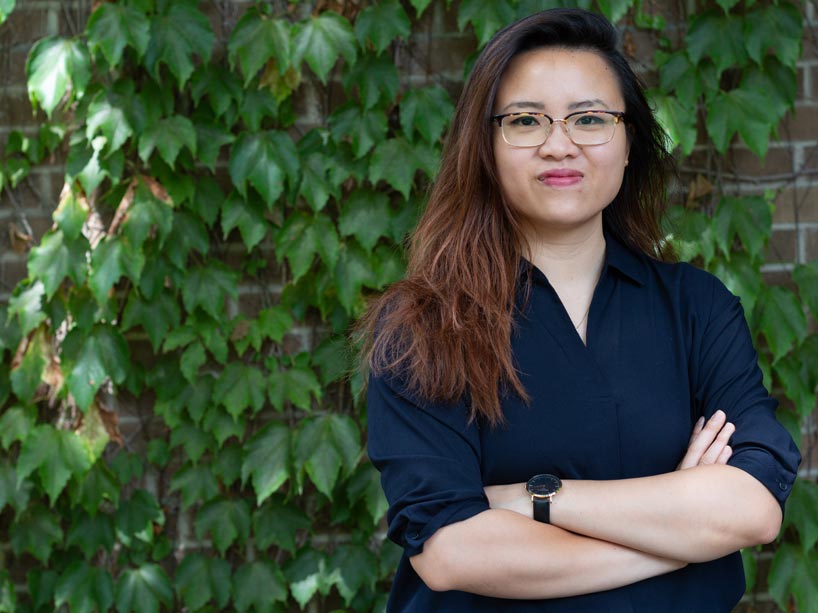 Fabienne Chan standing outside