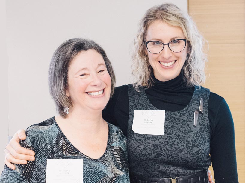 From left: Diana Brecher and Deena Kara Shaffer