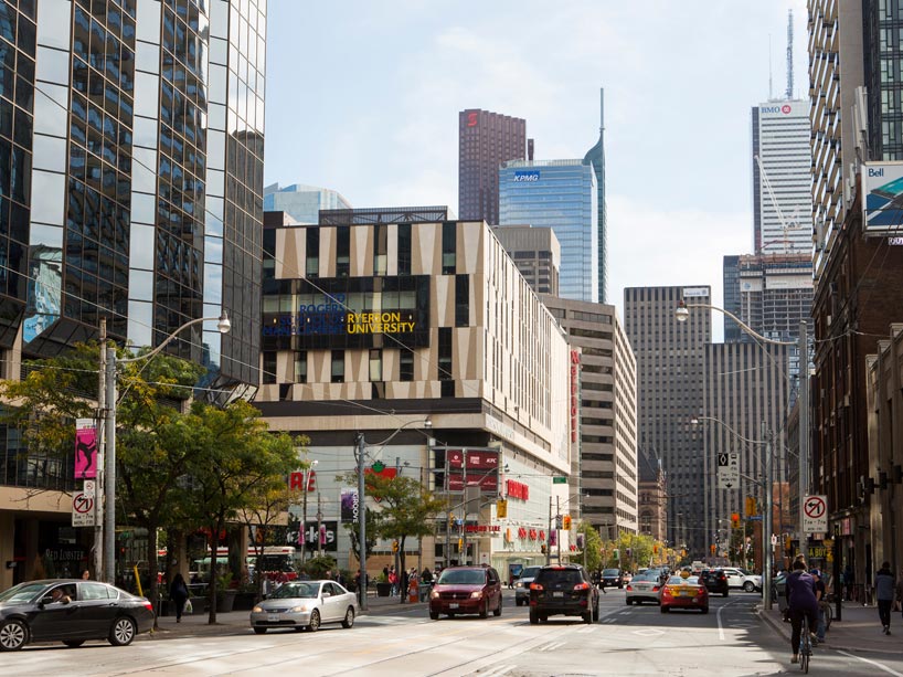 Ryerson campus on a sunny day