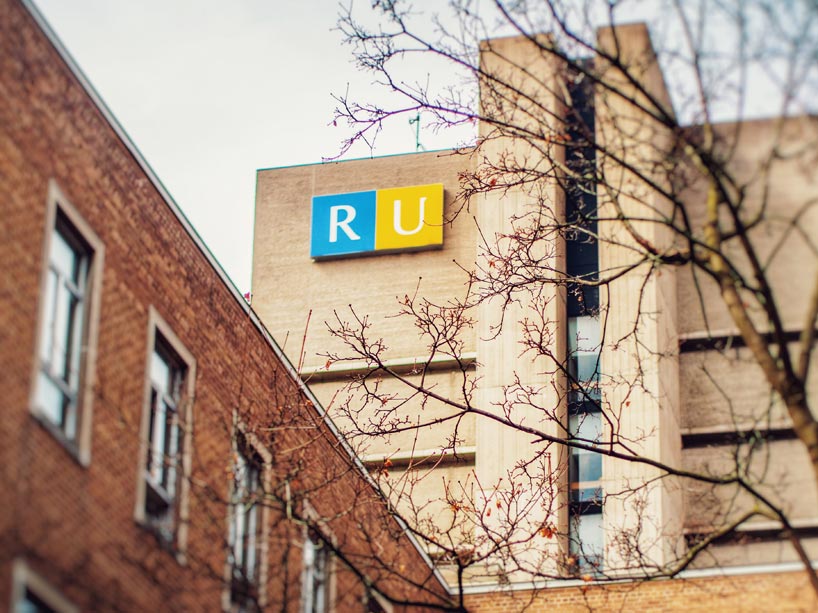 Ryerson building with logo on it