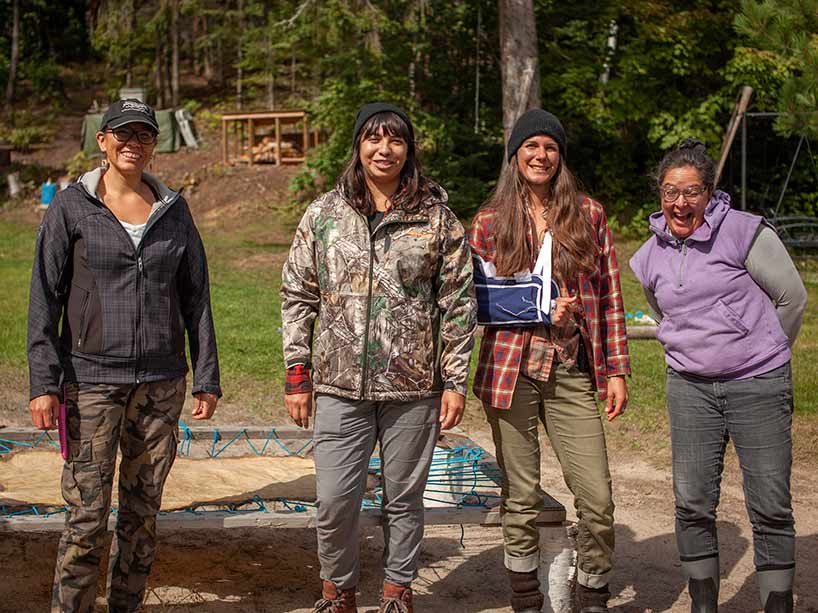 From left to right Kanina Terry, Amber Sandy, Julia Prinselaar and Jean Marshall