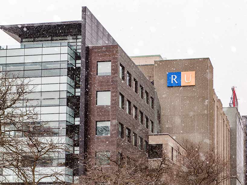 Ryerson campus in the winter.