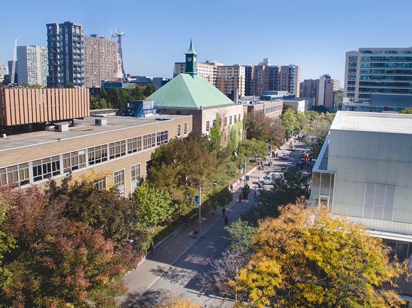 The university campus.