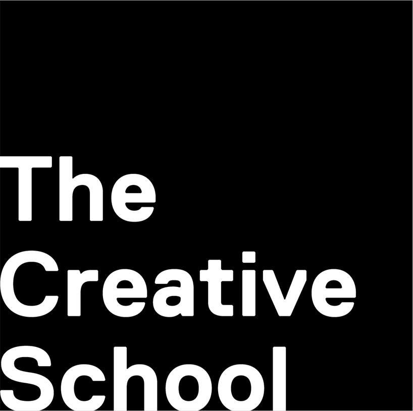 The Creative School's new logo, which says "The Creative School."