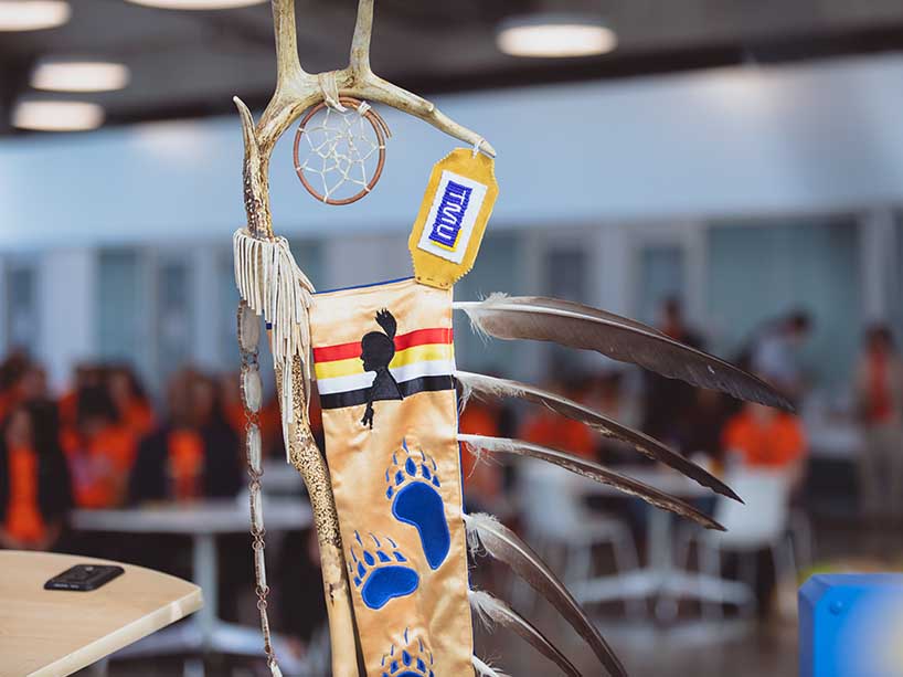  The TMU Eagle Staff.