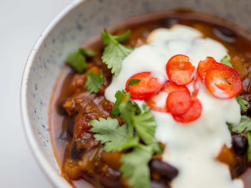 Bowl of chili.