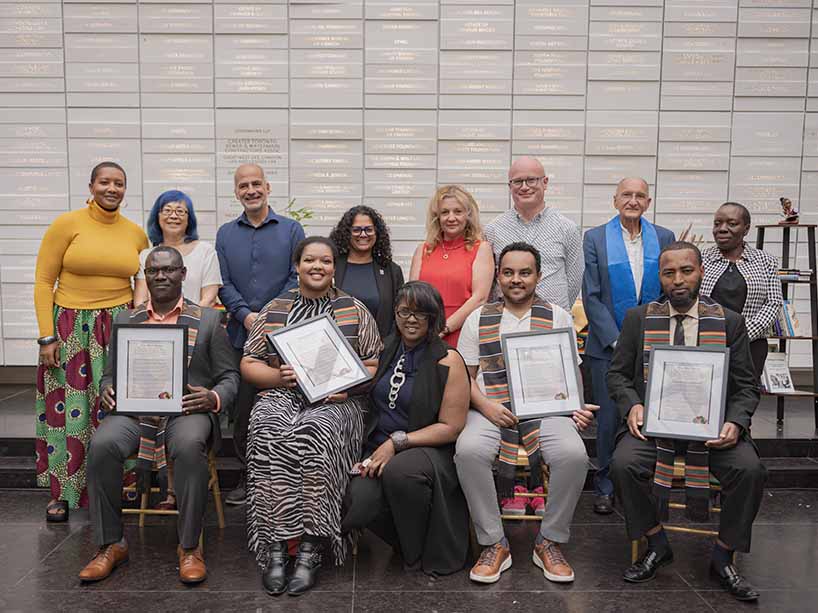 Black postgrads with their supervisors.