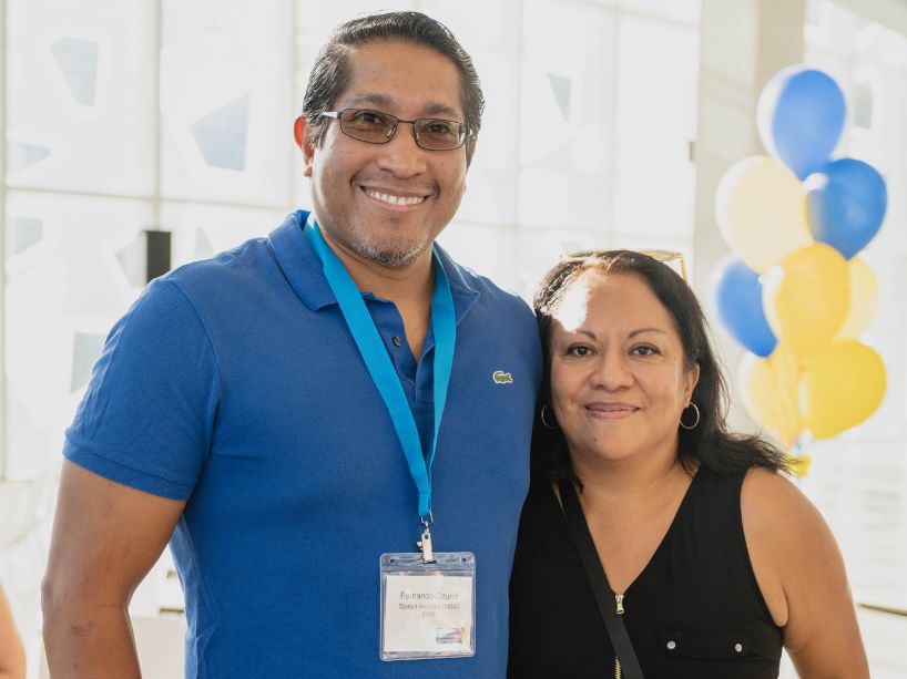 Fernando Ozuna and his wife.