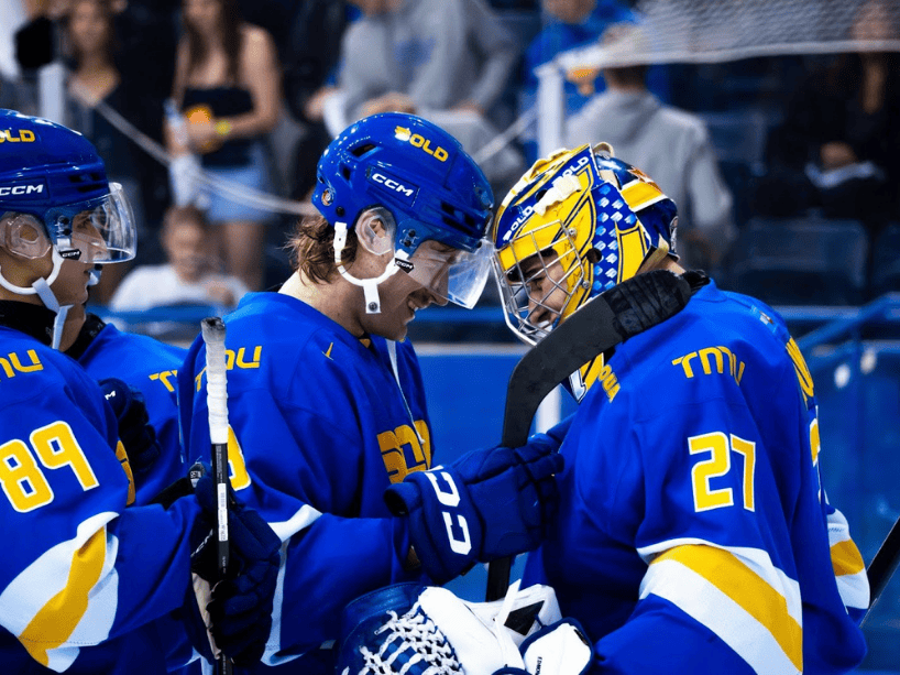 Marko Djordjevic, Carter MacAdams and Kai Edmonds.