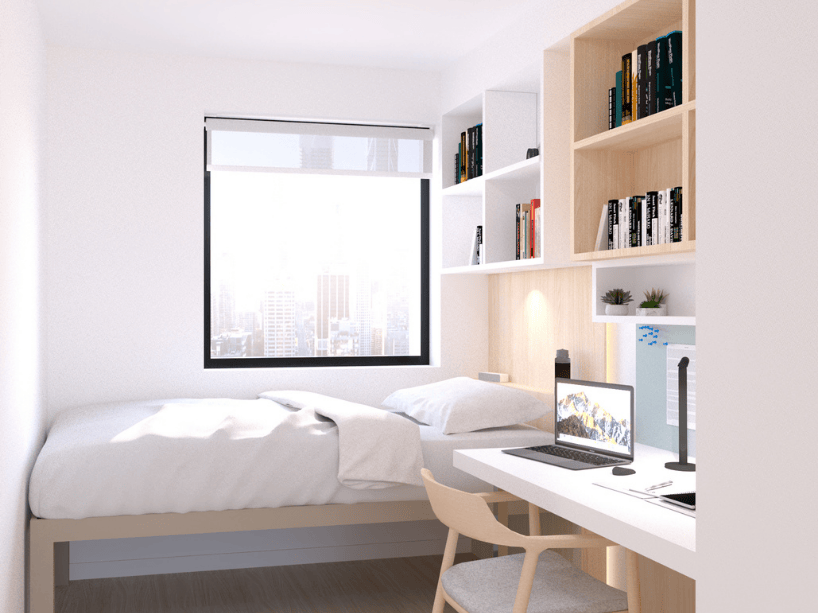 Rendering inside the student residence.