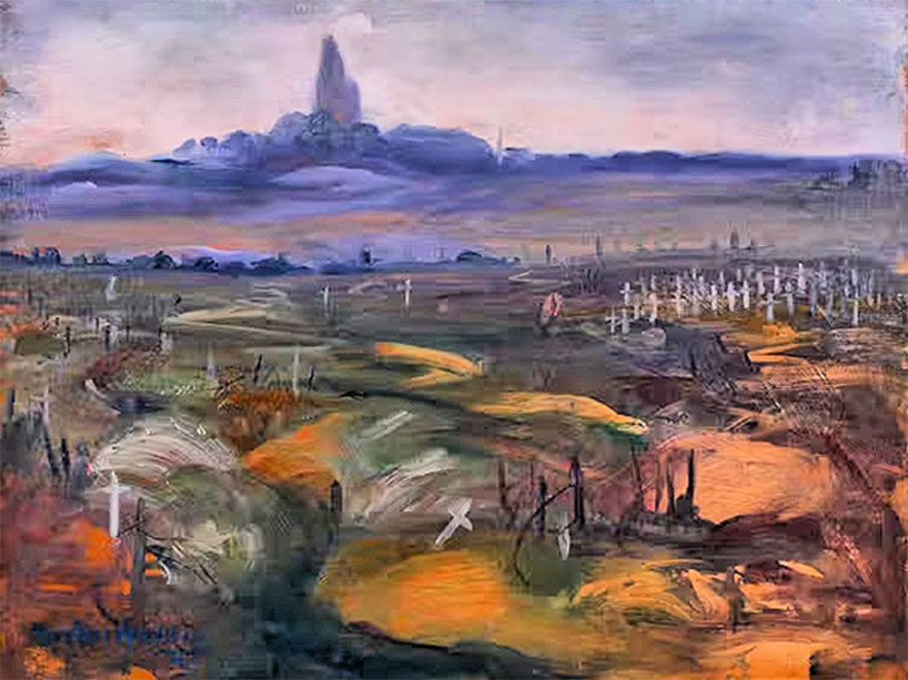 How one artist honoured fallen soldiers by painting war’s aftermath