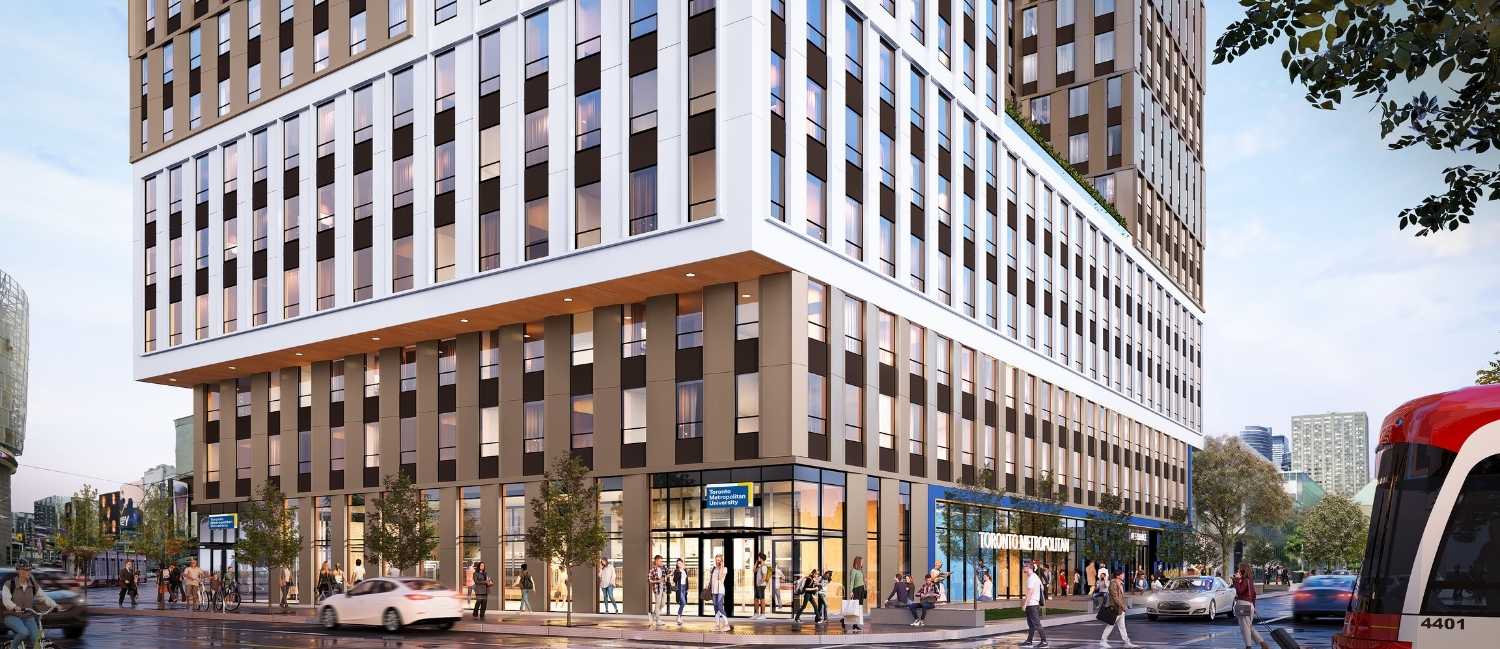 Rendering of student residence.