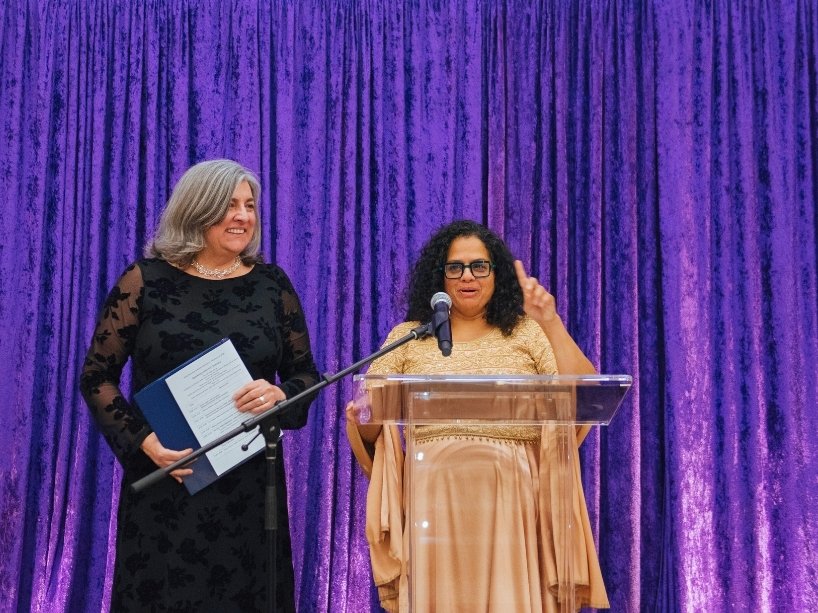 Cynthia Holmes and Tanya (Toni) De Mello.