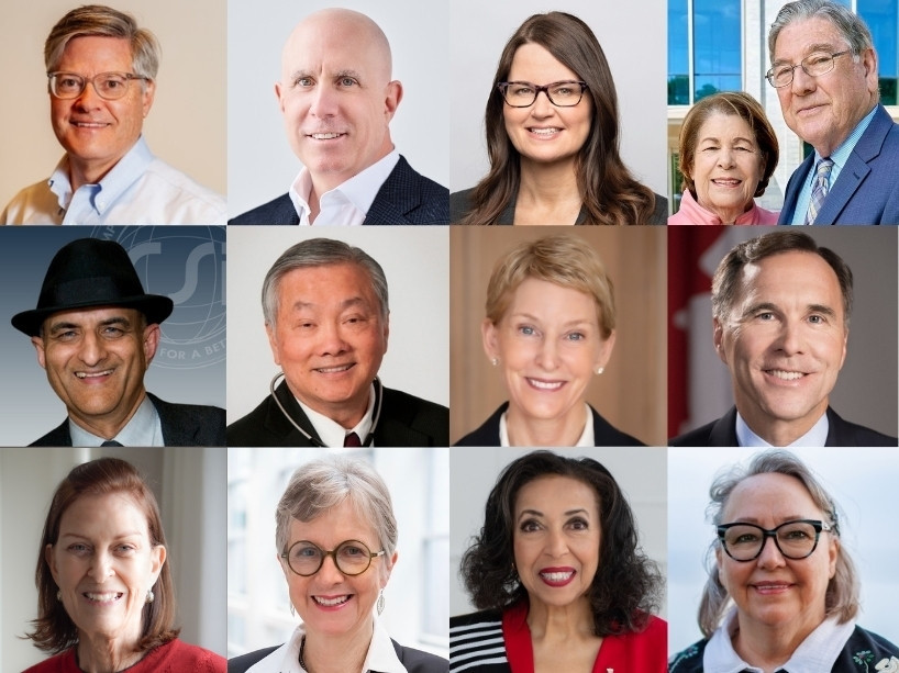 A composite of TMU’s 13 spring honorary doctorate recipients.