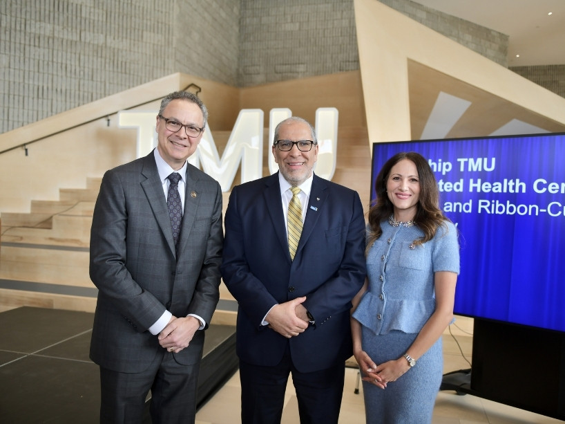 Blair Wolk, Mohamed Lachemi and Christina Basil.