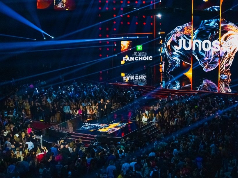 2026 Juno Awards stage and packed audience.