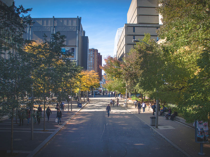 TMU campus.