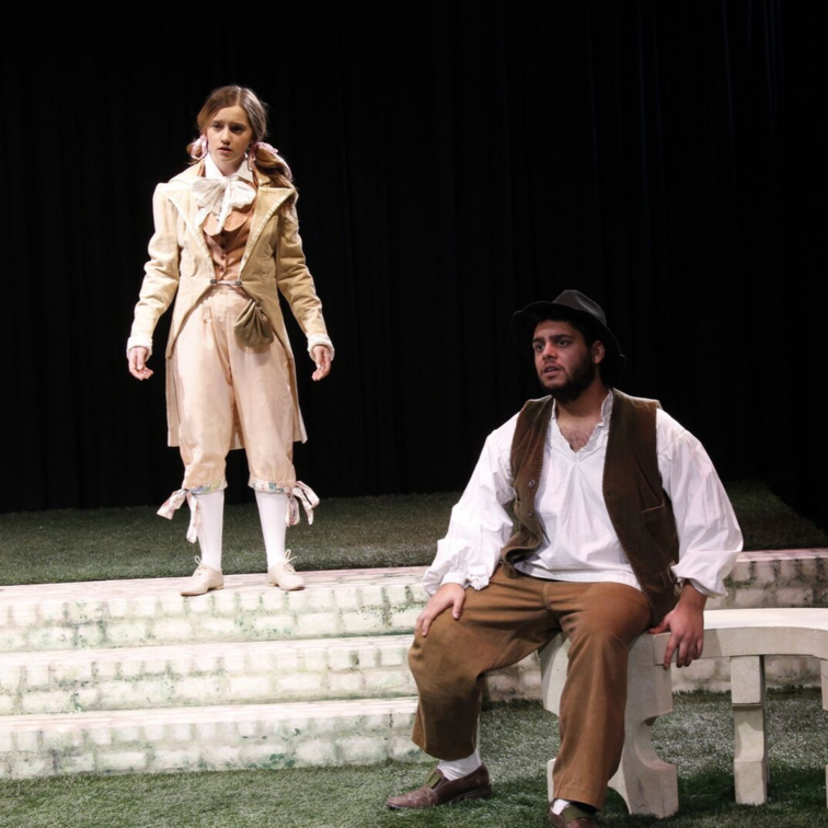 Photo of acting students performing on stage