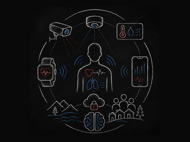 Computational Well-being Monitoring Using Touchless and Wearable Physiological Sensing