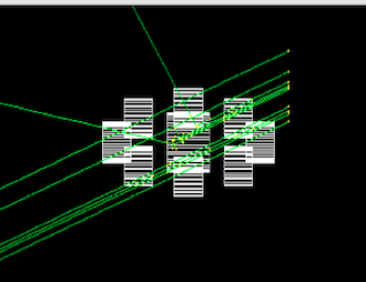 Visible light represents radiation in simulated cancer treatment 