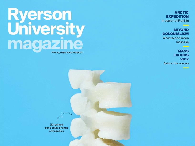 A cover of Ryerson University Magazine